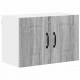 Sonata H Горен кухненски шкаф с рафт 2 pcs Сив Сонома 60 x 31 x 40 см