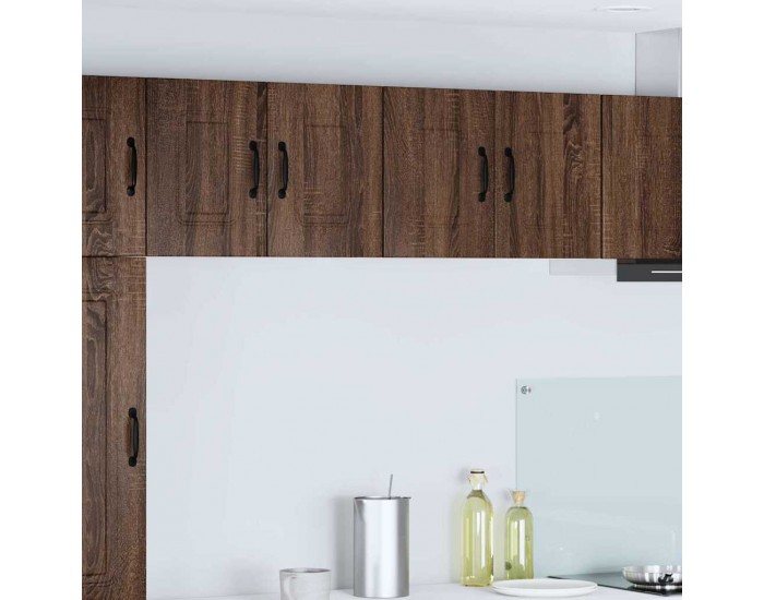 Sonata H Горен кухненски шкаф с рафт 2 pcs Кафяв дъб 60 x 31 x 40 см