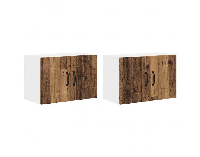 Sonata H Горен кухненски шкаф с рафт 2 pcs Старо дърво 60 x 31 x 40 см