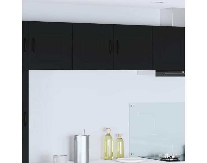 Sonata H Горен кухненски шкаф Черно 80 x 31 x 40 см Инженерно дърво