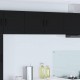 Sonata H Горен кухненски шкаф Черно 80 x 31 x 40 см Инженерно дърво