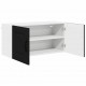 Sonata H Горен кухненски шкаф Черно 80 x 31 x 40 см Инженерно дърво