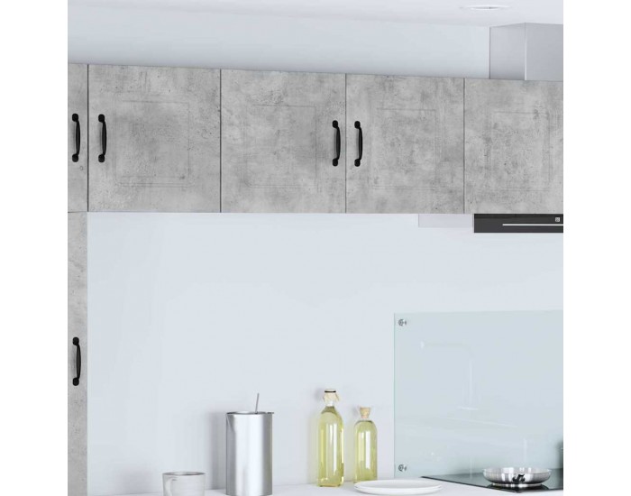 Sonata H Горен кухненски шкаф с рафт Циментено сиво 80 x 31 x 40 см