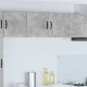 Sonata H Горен кухненски шкаф с рафт Циментено сиво 80 x 31 x 40 см