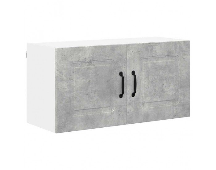 Sonata H Горен кухненски шкаф с рафт Циментено сиво 80 x 31 x 40 см