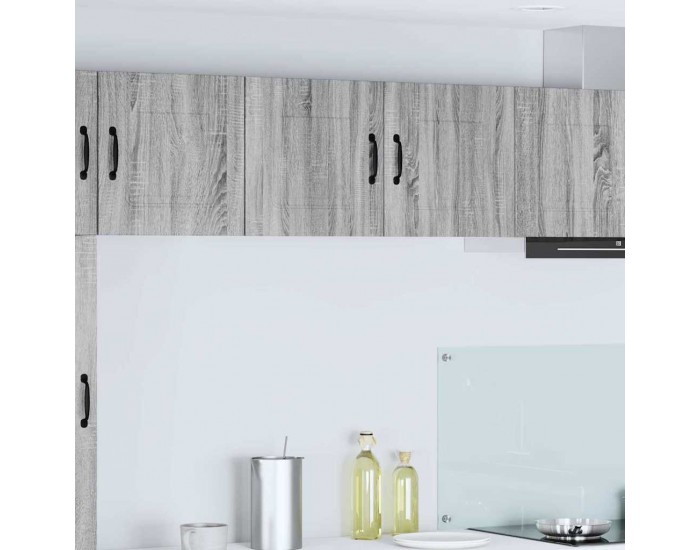 Sonata H Горен кухненски шкаф Сив Сонома 80 x 31 x 40 см Инженерно дърво