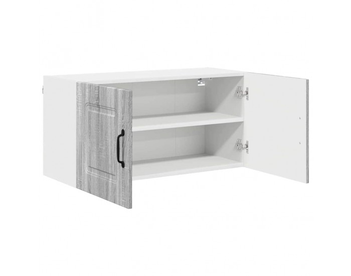 Sonata H Горен кухненски шкаф Сив Сонома 80 x 31 x 40 см Инженерно дърво