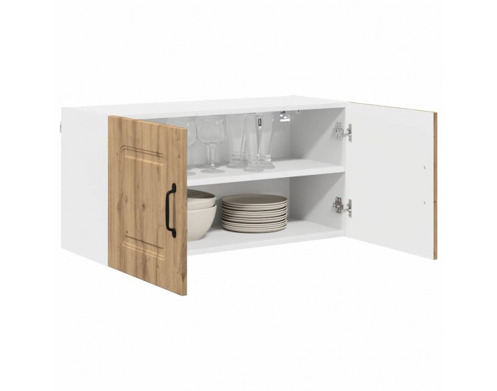 Sonata H Горен кухненски шкаф с рафт Дъб 80 x 31 x 40 см Инженерно дърво