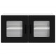 Sonata H Горен кухненски шкаф Черно 80 x 31 x 40 см Инженерно дърво