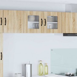 Sonata H Горен кухненски шкаф Сонома дъб 80 x 31 x 40 см Инженерно дърво - Bucătării modulare