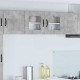 Sonata H Горен кухненски шкаф с рафт Циментено сиво 80 x 31 x 40 см