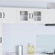 Sonata H Горен кухненски шкаф с рафт Лъскаво бяло 80 x 31 x 40 см