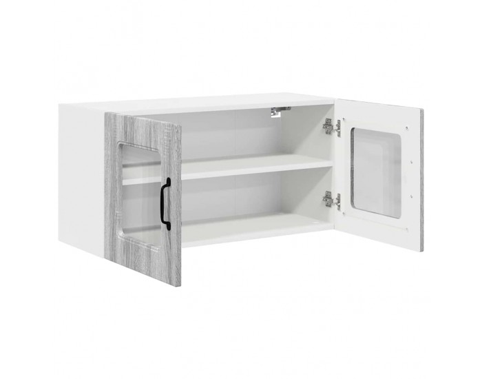 Sonata H Горен кухненски шкаф Сив Сонома 80 x 31 x 40 см Инженерно дърво