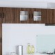 Sonata H Горен кухненски шкаф Кафяв дъб 80 x 31 x 40 см Инженерно дърво