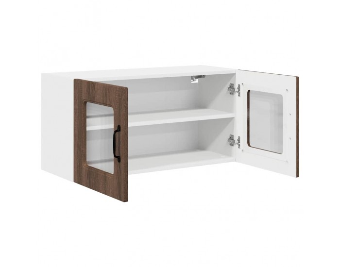 Sonata H Горен кухненски шкаф Кафяв дъб 80 x 31 x 40 см Инженерно дърво