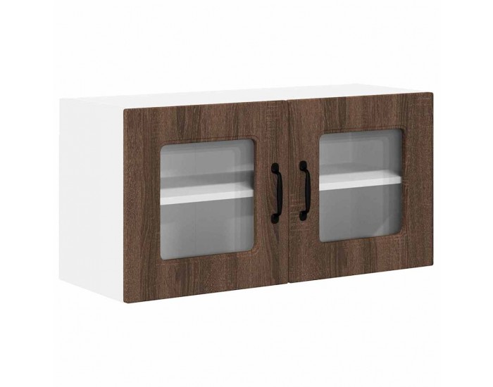 Sonata H Горен кухненски шкаф Кафяв дъб 80 x 31 x 40 см Инженерно дърво