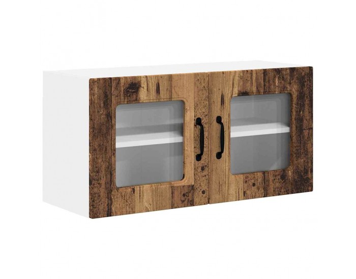 Sonata H Горен кухненски шкаф с рафт с врата Старо дърво 80 x 31 x 40 см