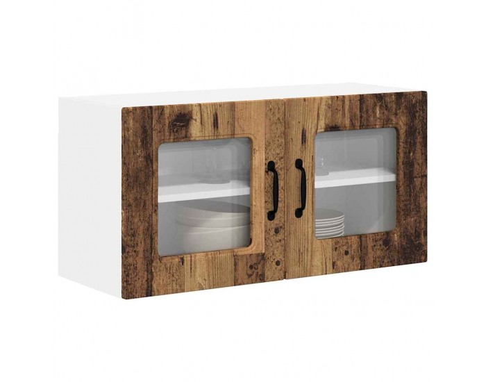 Sonata H Горен кухненски шкаф с рафт с врата Старо дърво 80 x 31 x 40 см