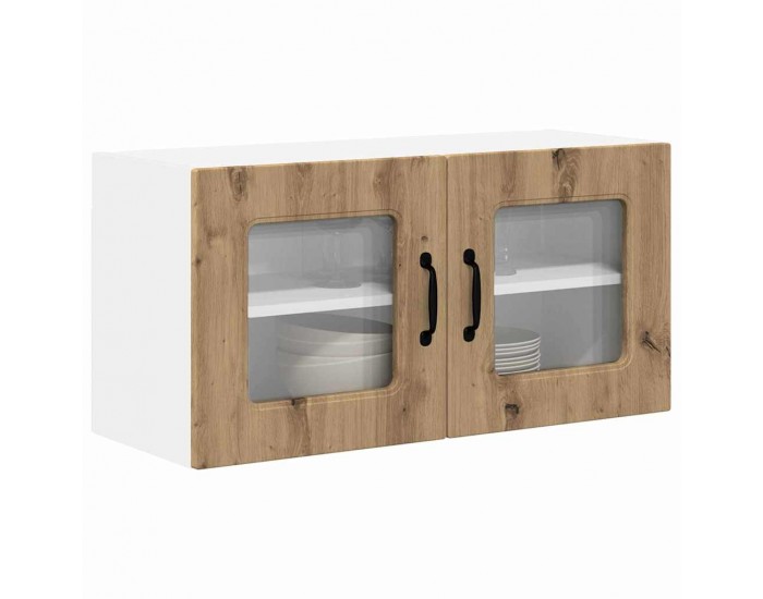 Sonata H Горен кухненски шкаф с рафт Дъб 80 x 31 x 40 см Инженерно дърво