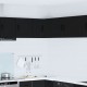 Sonata H Горен кухненски шкаф Черно 57 x 57 x 40 см Инженерно дърво