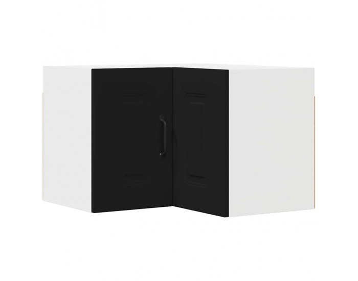 Sonata H Горен кухненски шкаф Черно 57 x 57 x 40 см Инженерно дърво