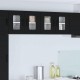Sonata H Горен кухненски шкаф с рафт с врата 2 pcs Черно 60 x 31 x 40 см