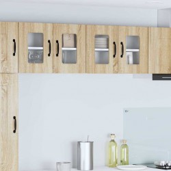Sonata H Горен кухненски шкаф с рафт 2 pcs Сонома дъб 60 x 31 x 40 см - Bucătării modulare