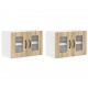 Sonata H Горен кухненски шкаф с рафт 2 pcs Сонома дъб 60 x 31 x 40 см