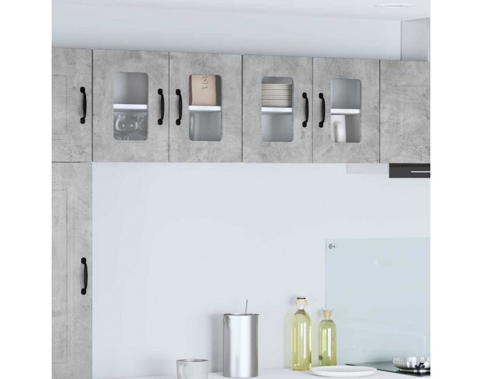 Sonata H Горен кухненски шкаф 2 pcs Циментено сиво 60 x 31 x 40 см
