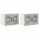 Sonata H Горен кухненски шкаф 2 pcs Циментено сиво 60 x 31 x 40 см