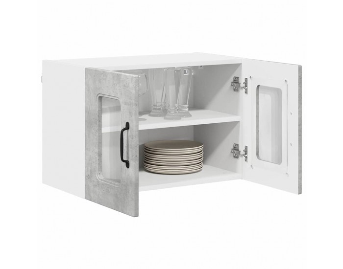 Sonata H Горен кухненски шкаф 2 pcs Циментено сиво 60 x 31 x 40 см