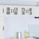 Sonata H Горен кухненски шкаф с рафт 2 pcs Лъскаво бяло 60 x 31 x 40 см