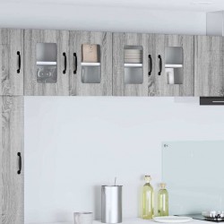 Sonata H Горен кухненски шкаф с рафт 2 pcs Сив Сонома 60 x 31 x 40 см - Bucătării modulare