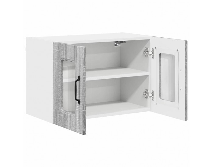 Sonata H Горен кухненски шкаф с рафт 2 pcs Сив Сонома 60 x 31 x 40 см