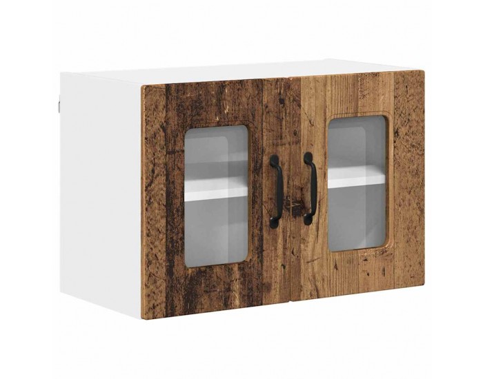 Sonata H Горен кухненски шкаф с рафт 2 pcs Старо дърво 60 x 31 x 40 см