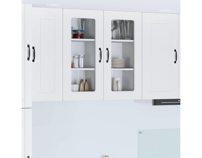 Sonata H Горен кухненски шкаф 2 pcs Бяло 40 x 31 x 80 см Инженерно дърво
