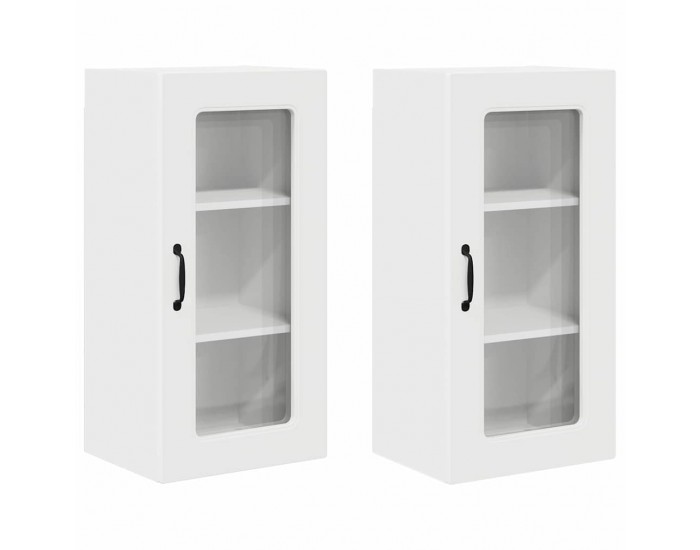 Sonata H Горен кухненски шкаф 2 pcs Бяло 40 x 31 x 80 см Инженерно дърво