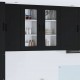 Sonata H Горен кухненски шкаф с рафт с врата 2 pcs Черно 40 x 31 x 80 см