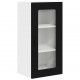 Sonata H Горен кухненски шкаф с рафт с врата 2 pcs Черно 40 x 31 x 80 см