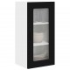 Sonata H Горен кухненски шкаф с рафт с врата 2 pcs Черно 40 x 31 x 80 см