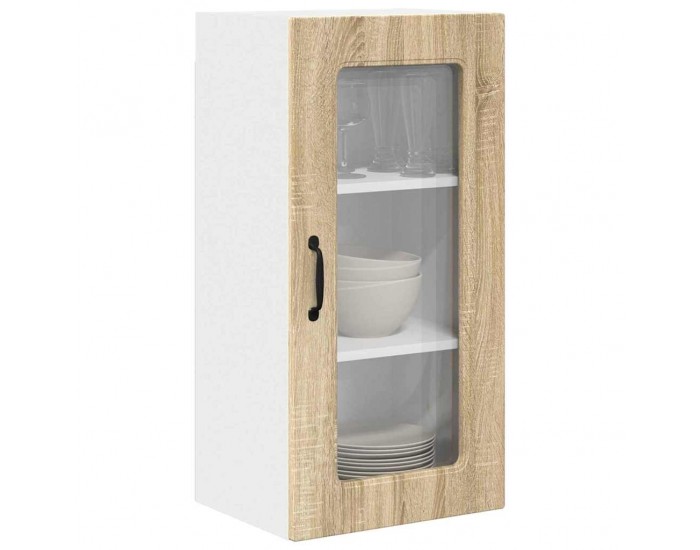 Sonata H Горен кухненски шкаф с рафт 2 pcs Сонома дъб 40 x 31 x 80 см