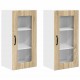 Sonata H Горен кухненски шкаф с рафт 2 pcs Сонома дъб 40 x 31 x 80 см