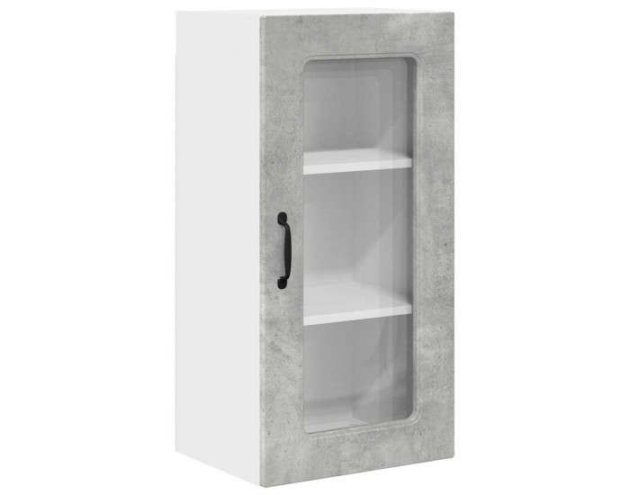 Sonata H Горен кухненски шкаф 2 pcs Циментено сиво 40 x 31 x 80 см