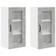 Sonata H Горен кухненски шкаф 2 pcs Циментено сиво 40 x 31 x 80 см