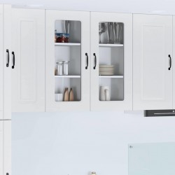 Sonata H Горен кухненски шкаф с рафт 2 pcs Лъскаво бяло 40 x 31 x 80 см - Bucătării modulare