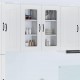 Sonata H Горен кухненски шкаф с рафт 2 pcs Лъскаво бяло 40 x 31 x 80 см