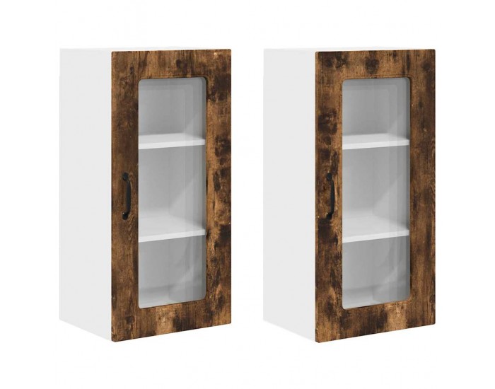 Sonata H Горен кухненски шкаф с рафт 2 pcs Димян дъб 40 x 31 x 80 см