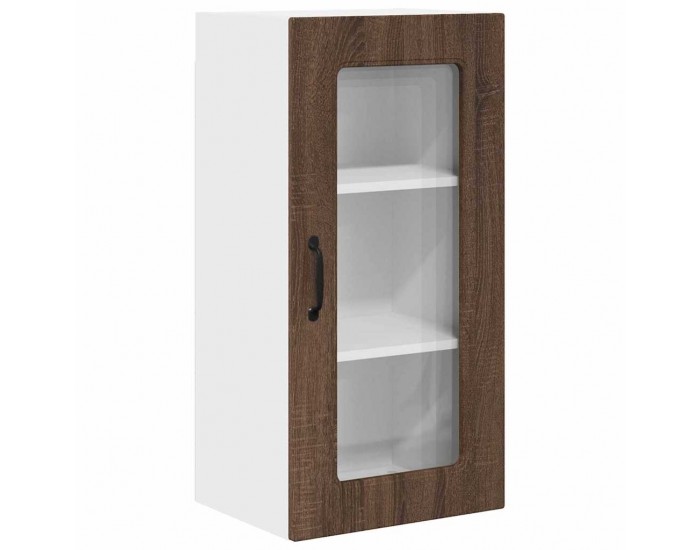 Sonata H Горен кухненски шкаф Кафяв дъб 40 x 31 x 80 см Инженерно дърво