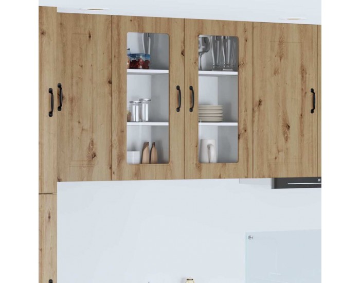 Sonata H Горен кухненски шкаф 2 pcs Дъб 40 x 31 x 80 см Инженерно дърво