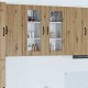 Sonata H Горен кухненски шкаф 2 pcs Дъб 40 x 31 x 80 см Инженерно дърво